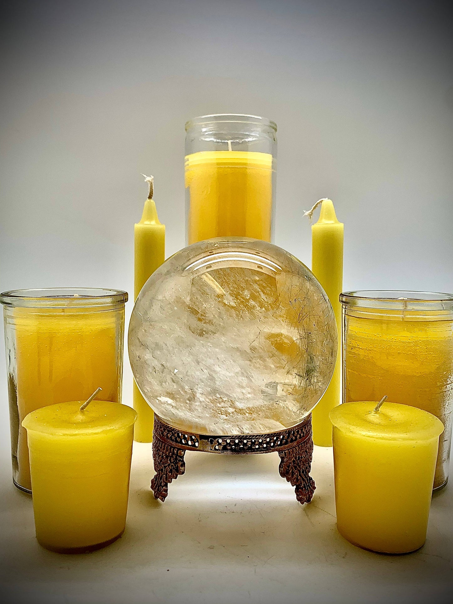 Yellow 7 Day Candle - intellect, wisdom, knowledge