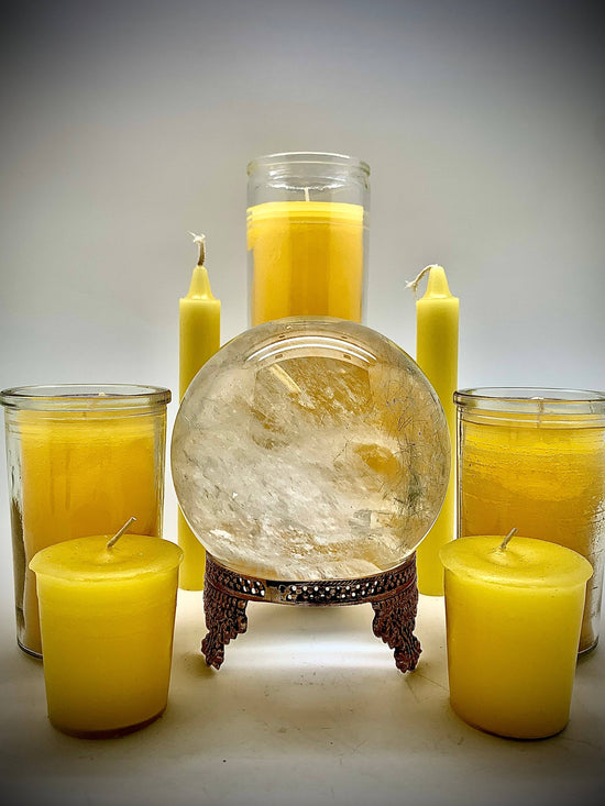 Yellow 7 Day Candle - intellect, wisdom, knowledge