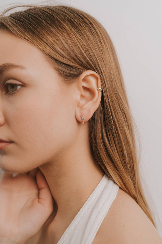 Moon Drop - Rose Quartz - Earring