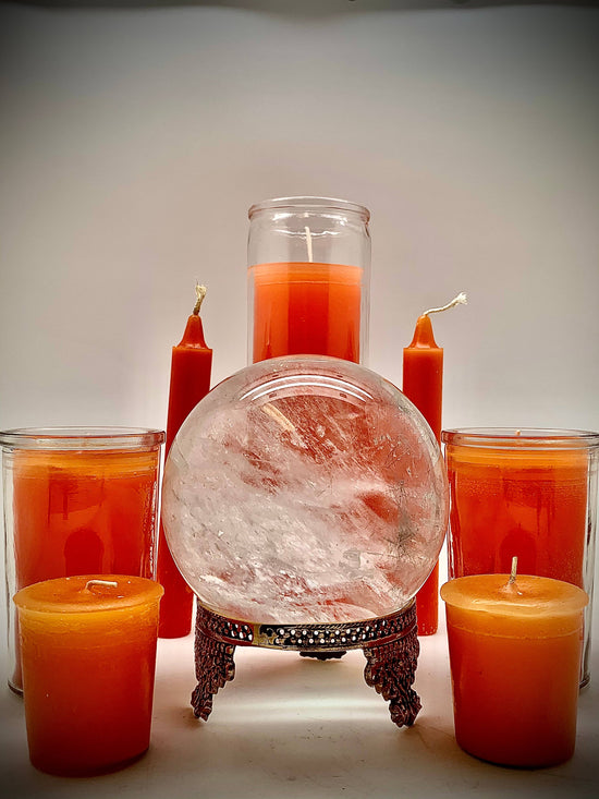 Orange 7 Day Candle - Courage, Justice, Creativity
