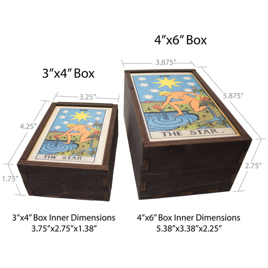 Tarot - 17 - The Star Full Color Stash Box