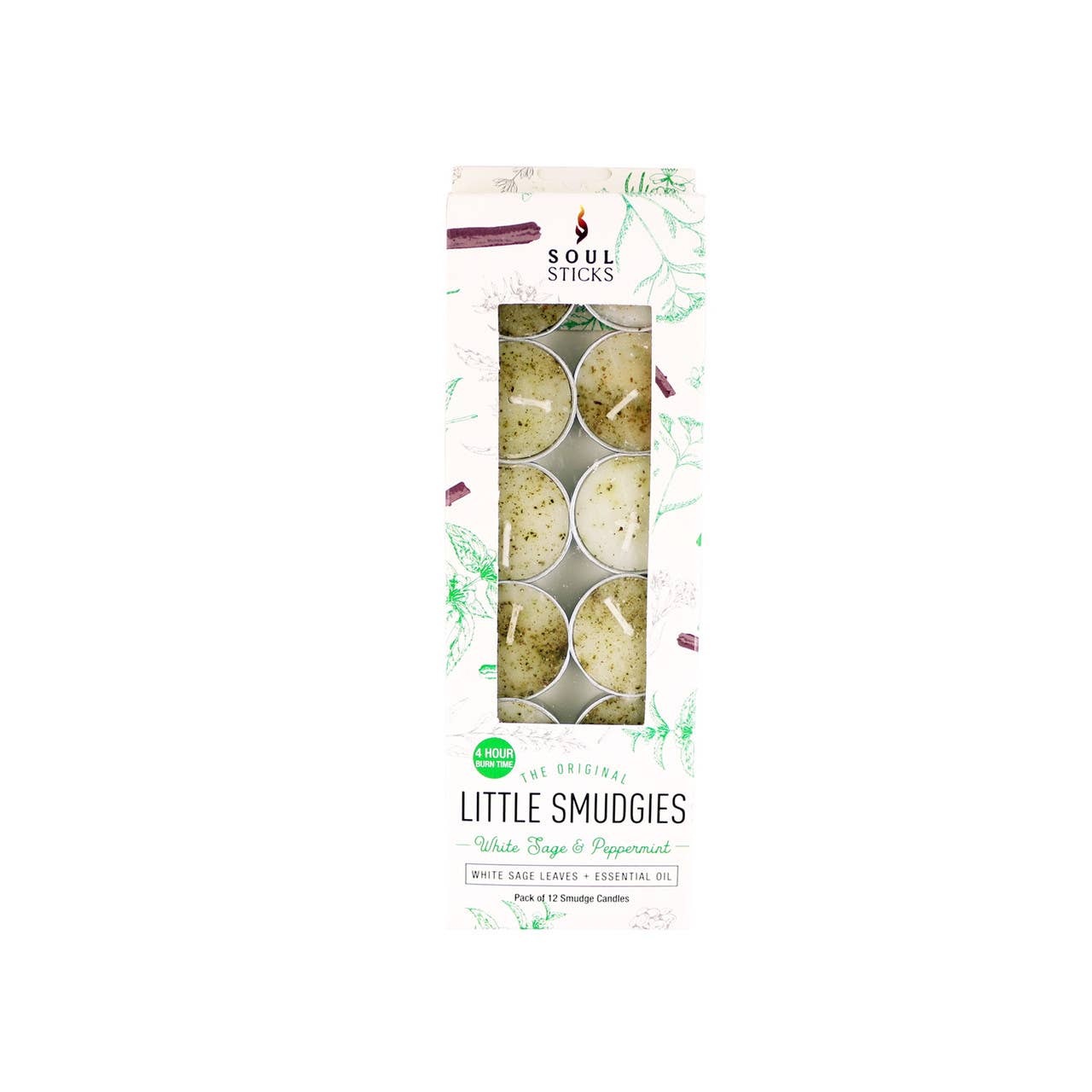 'Little Smudgies' Peppermint Sage Smudge Candles