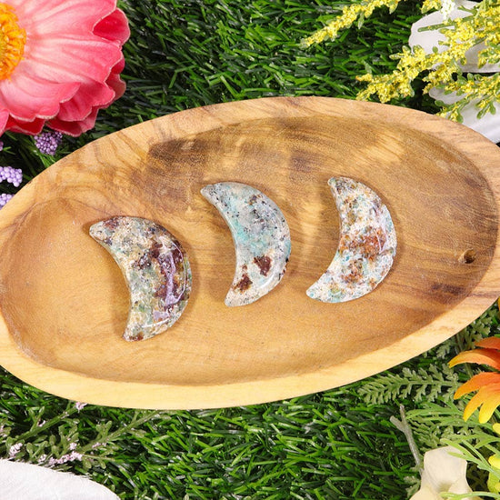Amazonite Biotite Mini Half Moon - Amazonite Decor