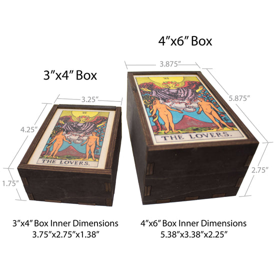 Tarot - 6 - The Lovers Full Color Stash Box