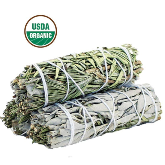 White Sage & Rosemary Smudge Stick (4 in.)