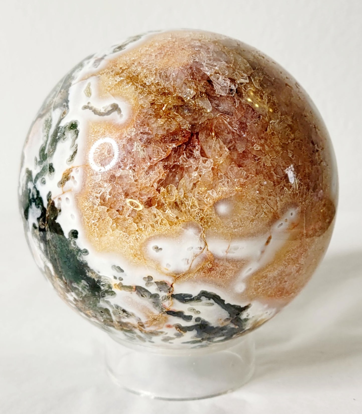 Red Moss Agate Sphere