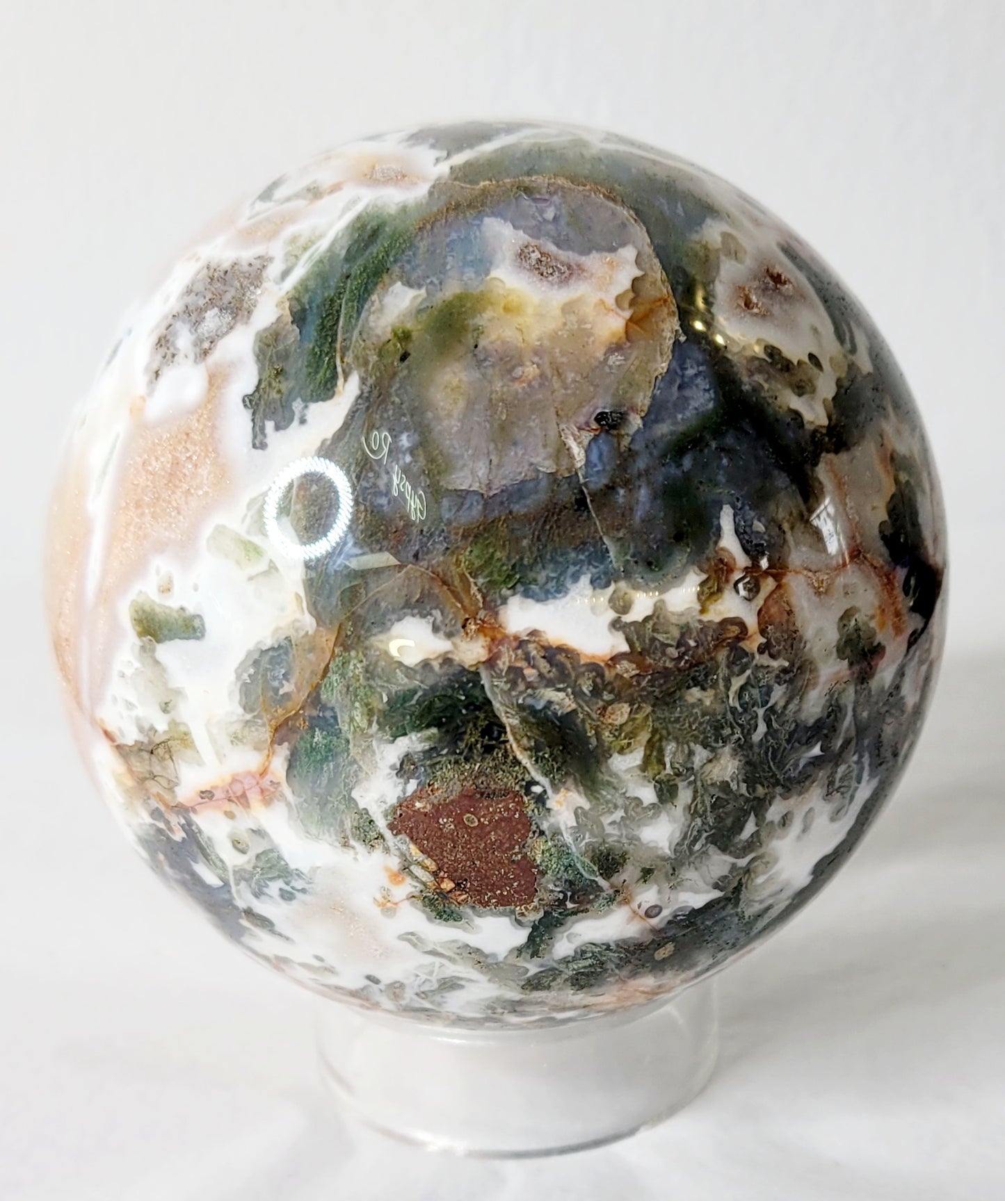 Red Moss Agate Sphere