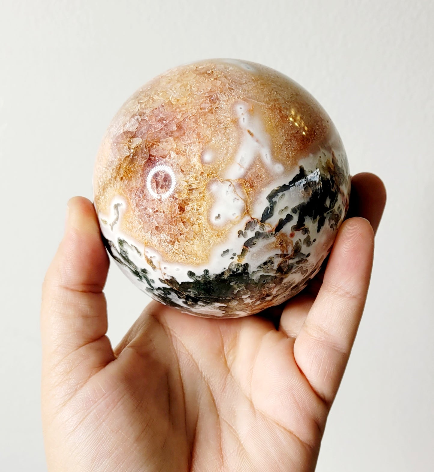 Red Moss Agate Sphere