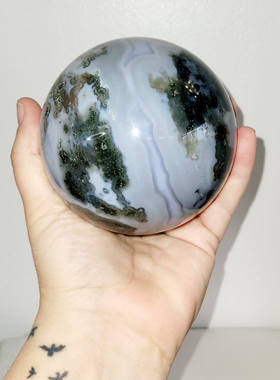 Moss Agate Sphere