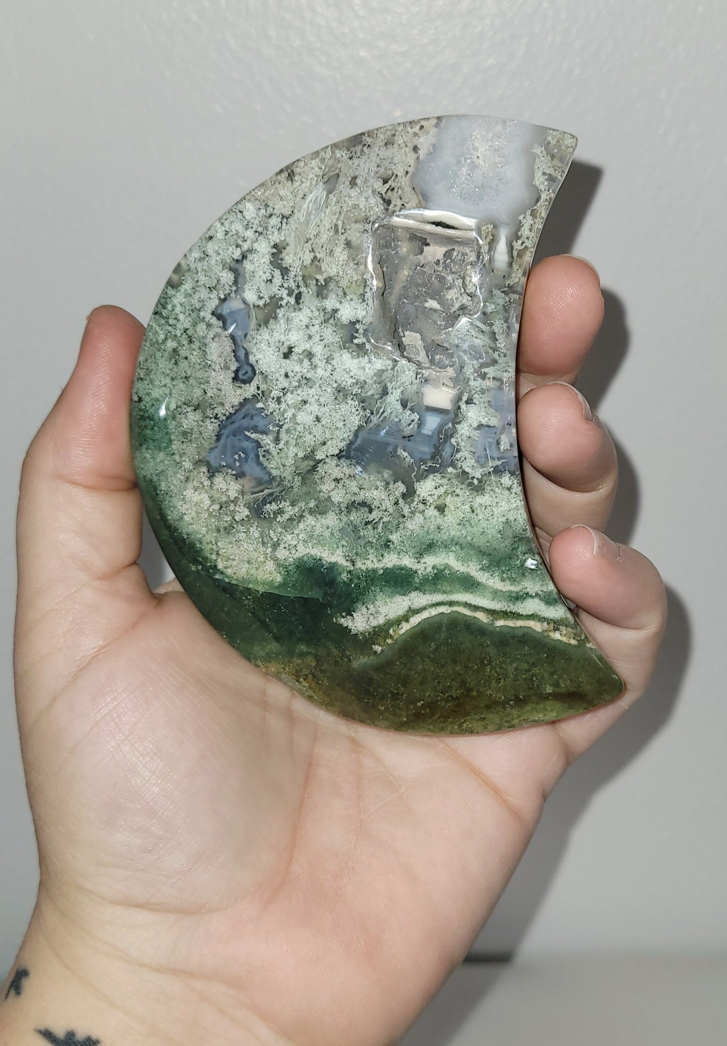 Moss Agate Moon