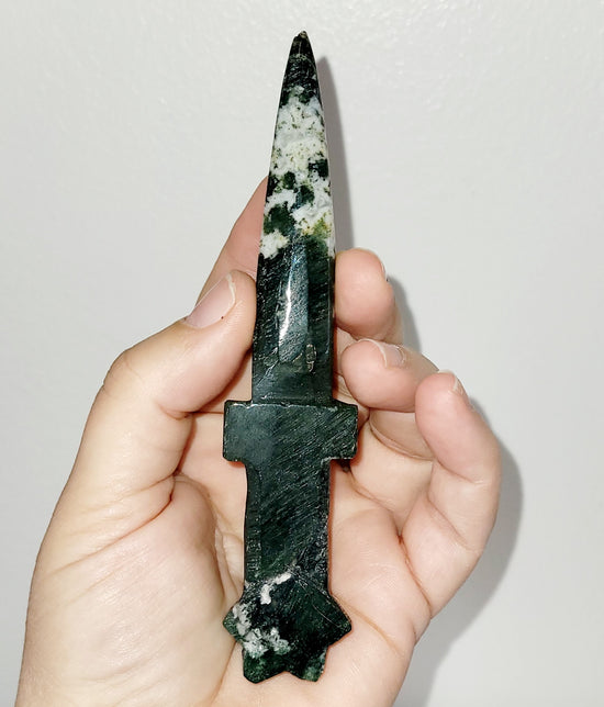 Moss Agate Dagger