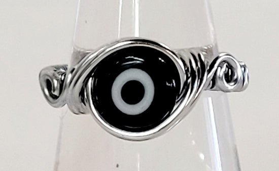 Black "All seeing Eye" Ring