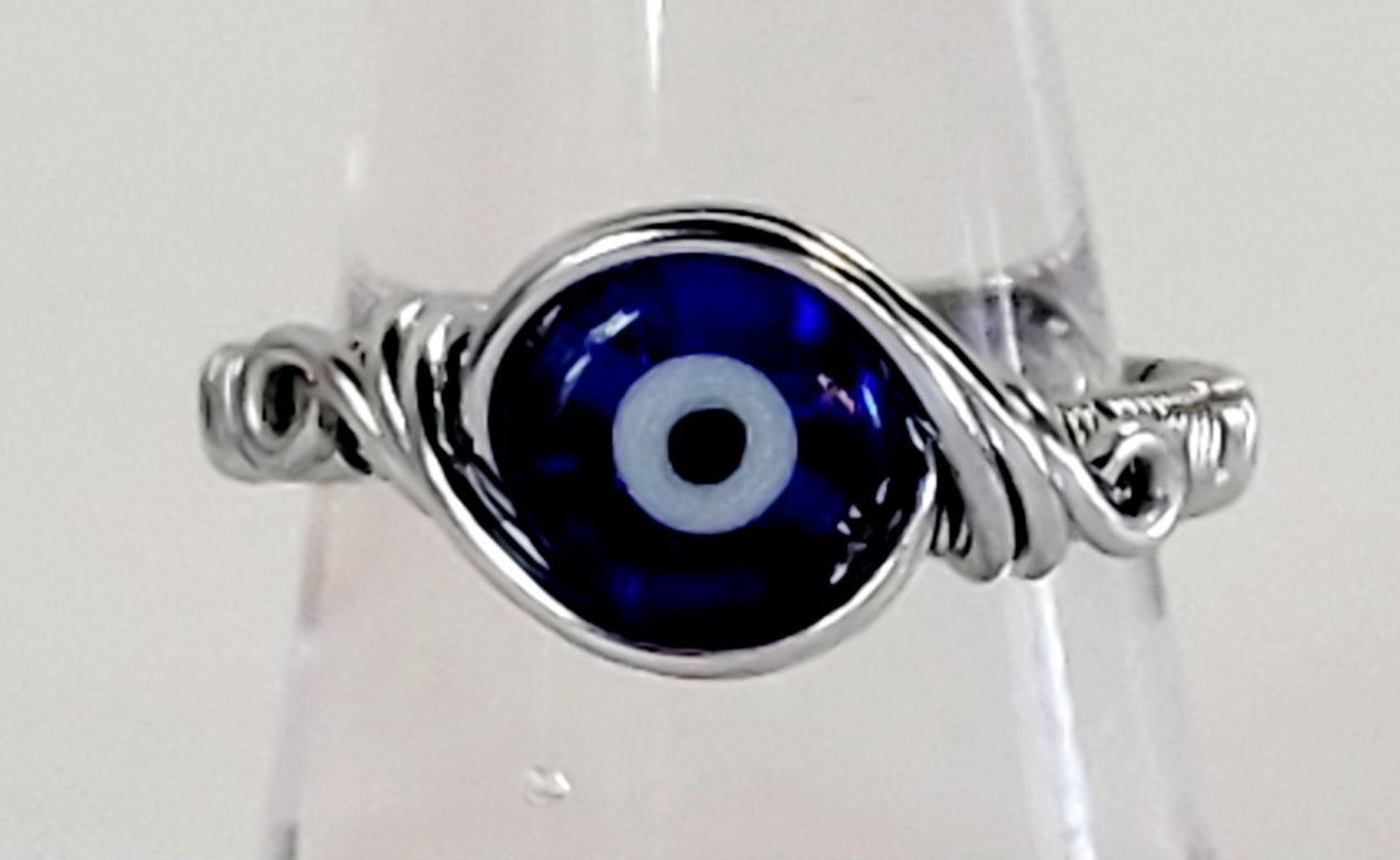 Blue "All seeing Eye" Ring