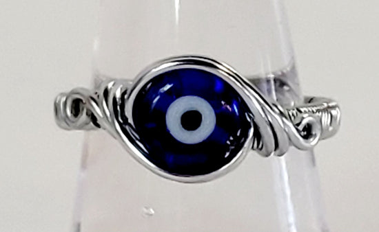 Blue "All seeing Eye" Ring