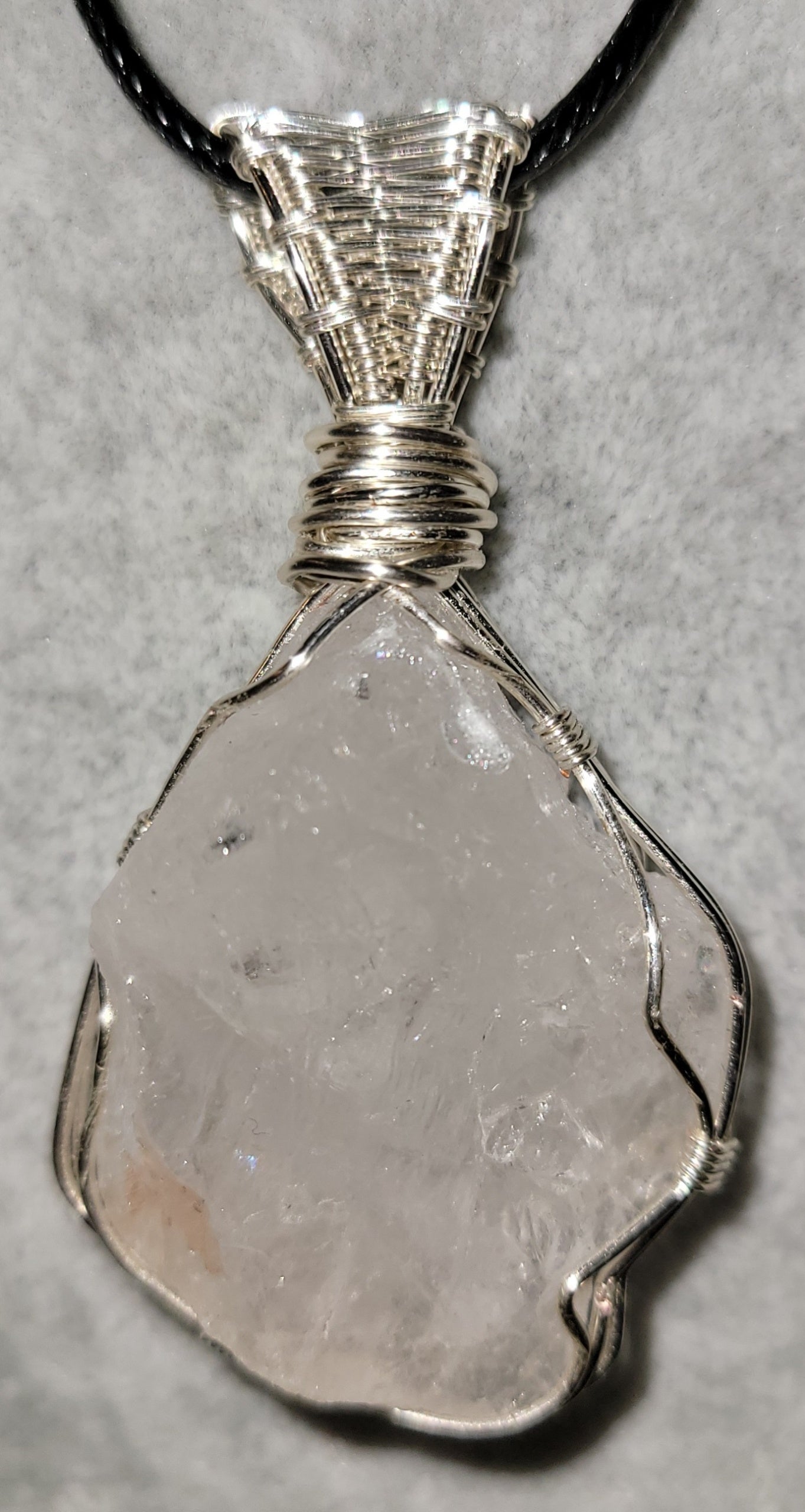 Raw Clear Quartz Necklace