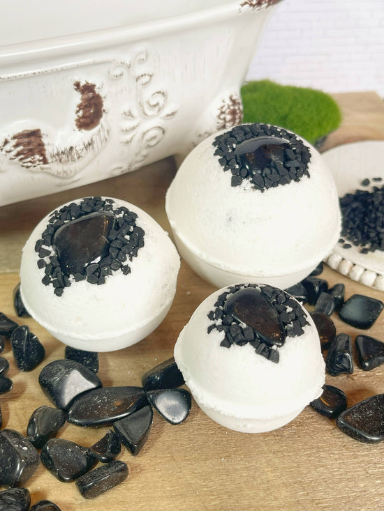 Obsidian & Black Lava Salt Bath Bomb