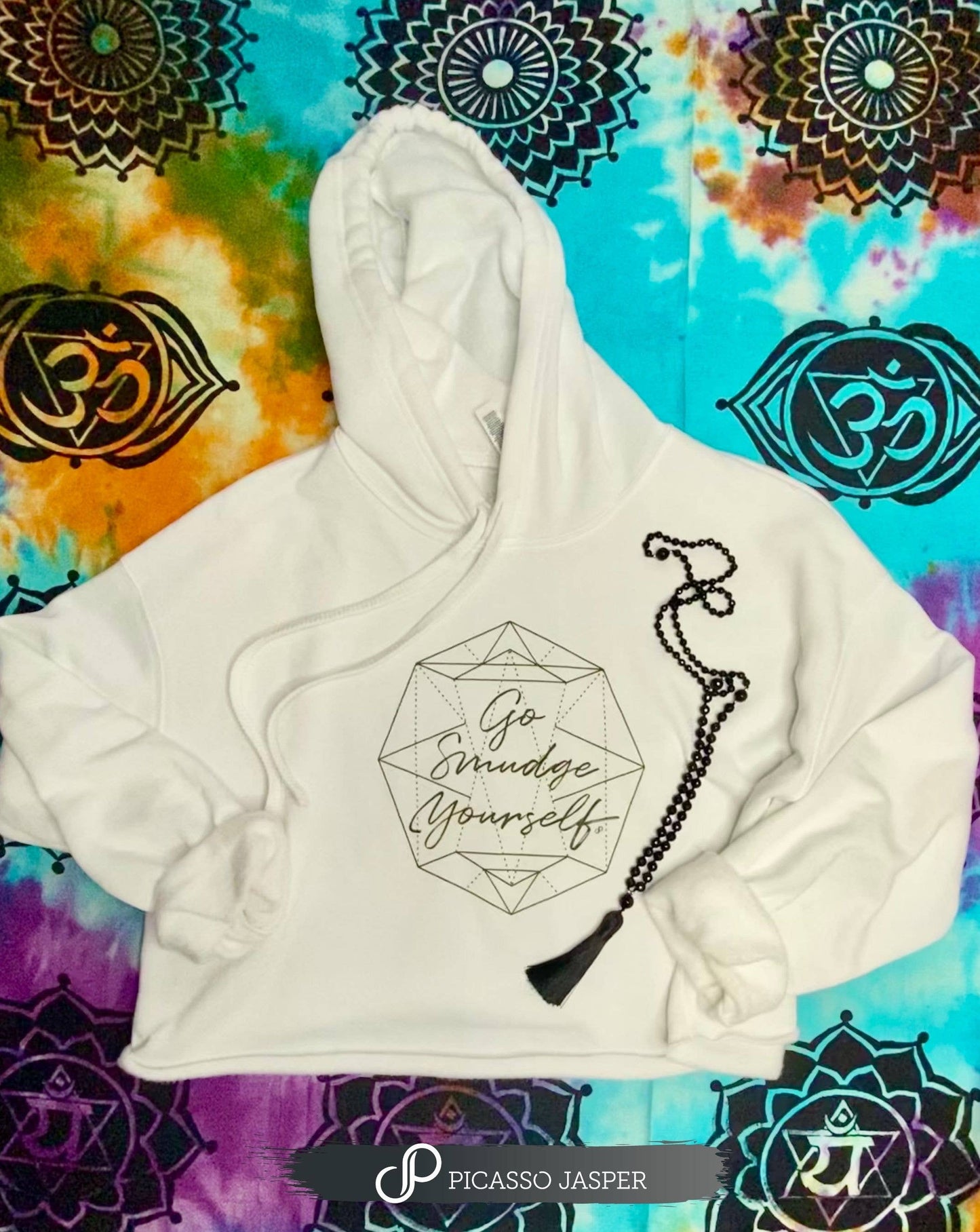 Go Smudge Yourself, Crop Hooded Fleece