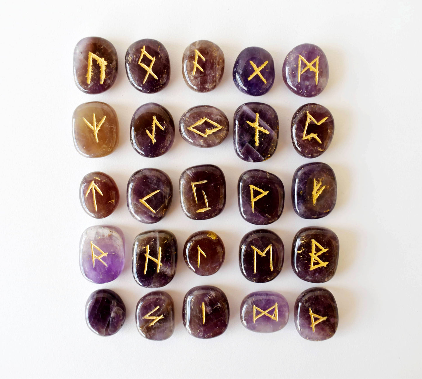 Amethyst Rune Set (Protection and Anxiety Relief)