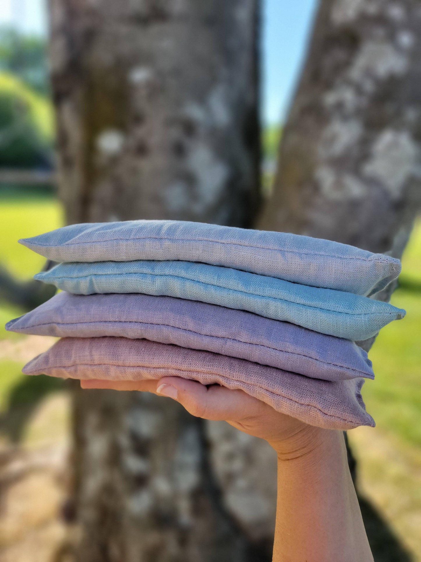 Crystal Infused 100% Linen Eye Pillows