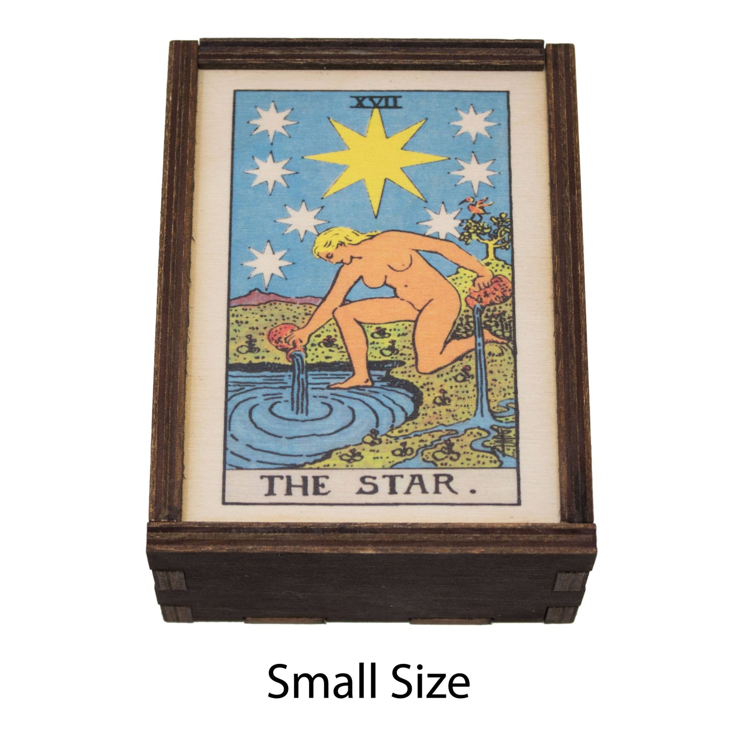 Tarot - 17 - The Star Full Color Stash Box