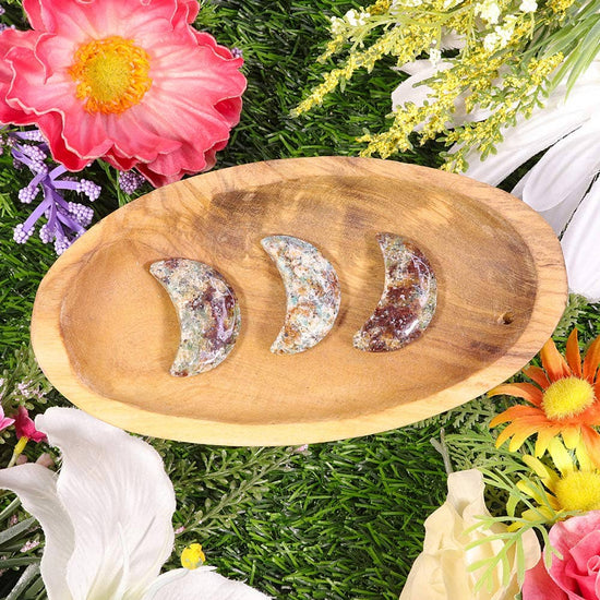 Amazonite Biotite Mini Half Moon - Amazonite Decor