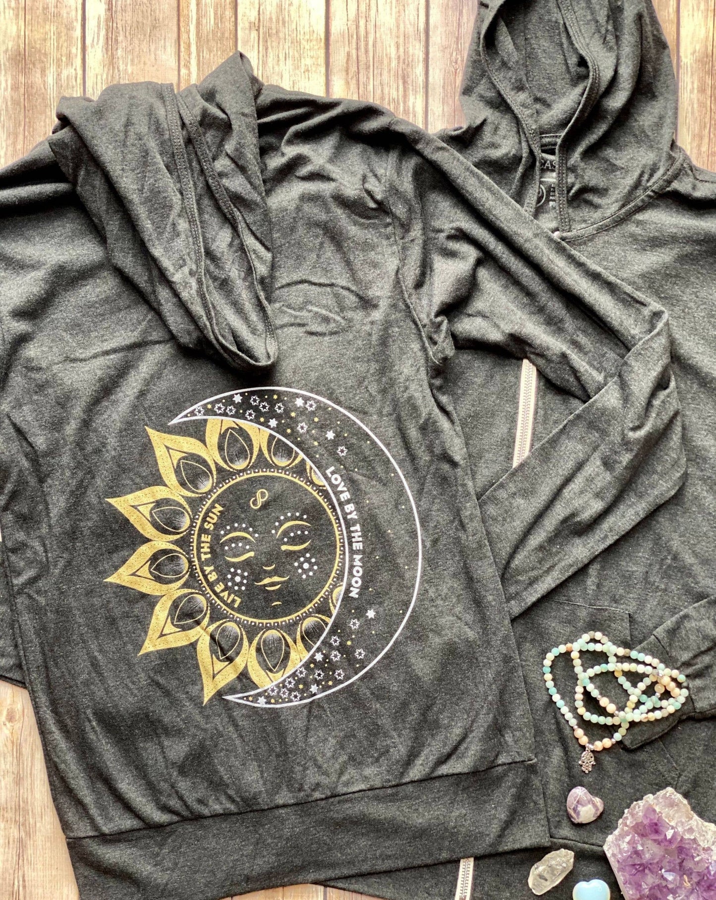 Live by the Sun, Love by the Moon Zip Hoodie