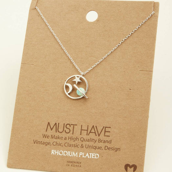 Circle Star Pendant Necklace