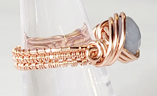 Morganite Wire Wrap Ring