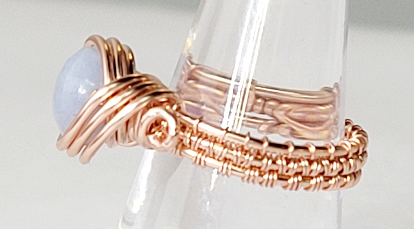 Morganite Wire Wrap Ring