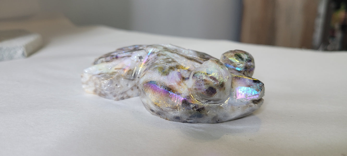 3.8" Cute Angel Aura Sphalerite Goldfish