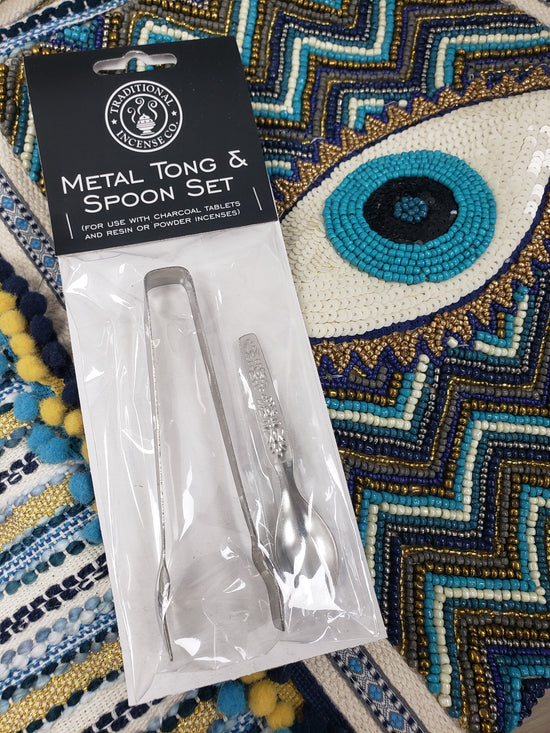 Resin And Powder Tong & Spoon Set