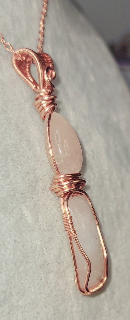 Morganite Pendent
Handwrapped in Copper