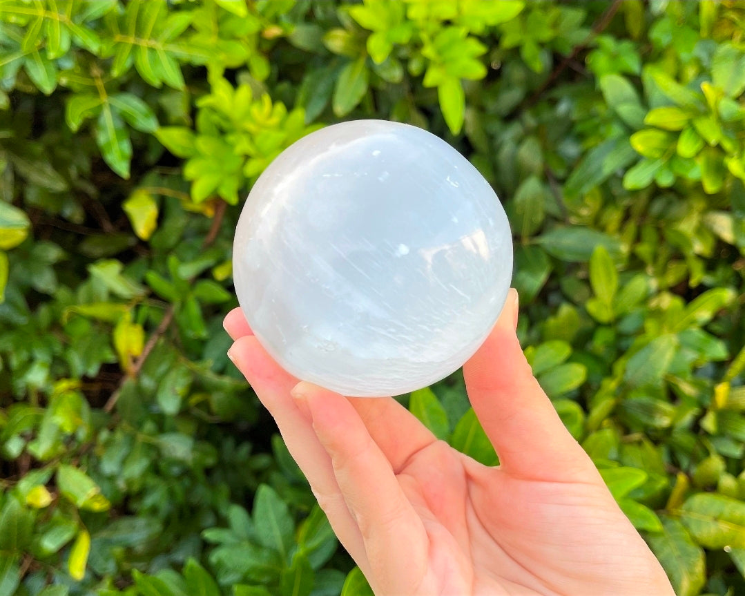 Selenite Sphere 5"