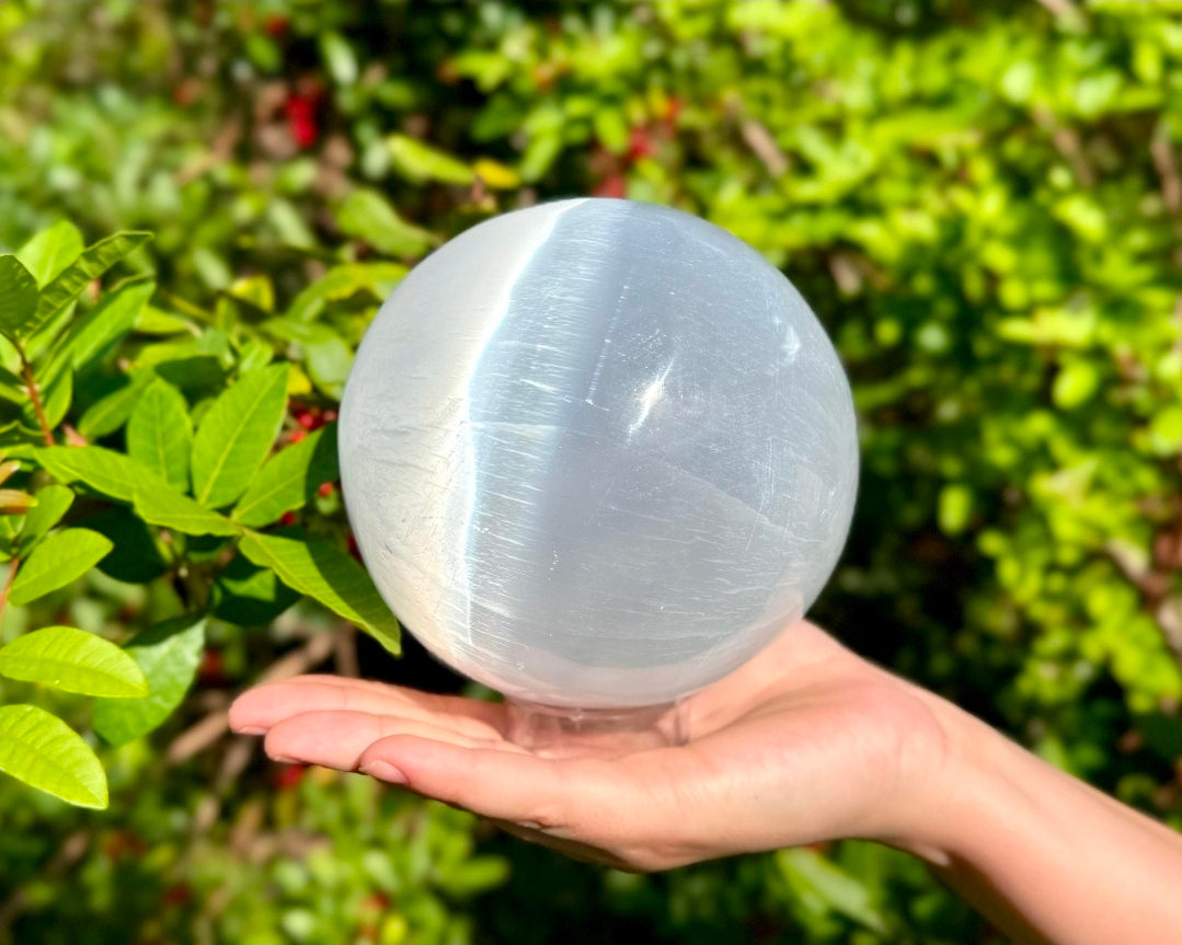 Selenite Sphere 5"