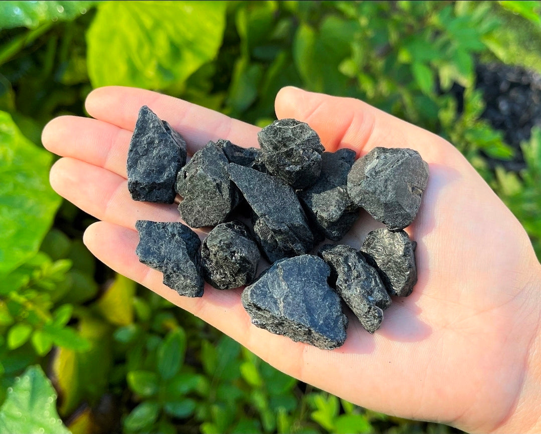 Black Tourmaline Rough Stone ~ Raw