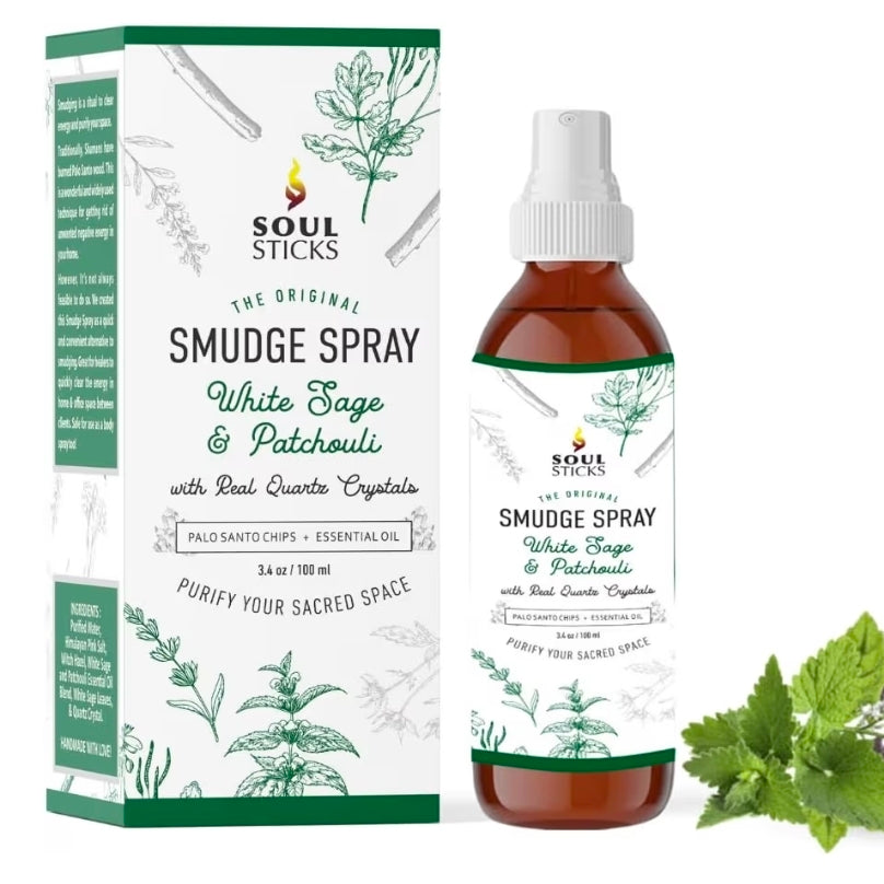Soul Sticks - White Sage & Patchouli Smudge Spray (3.5 oz)