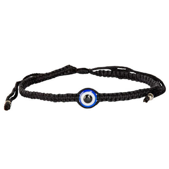 Cotton Evil Eye Pull Tie Bracelet