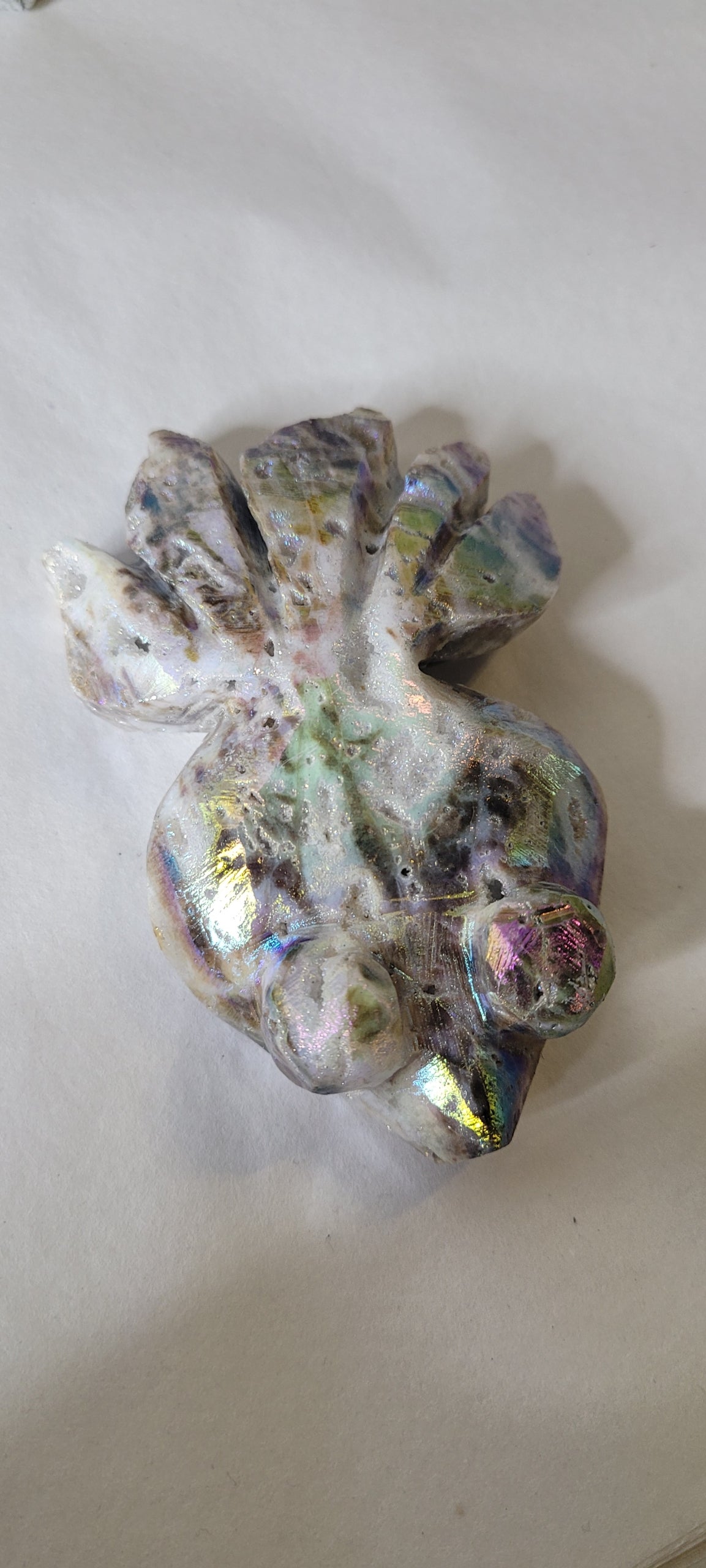 3.8" Cute Angel Aura Sphalerite Goldfish