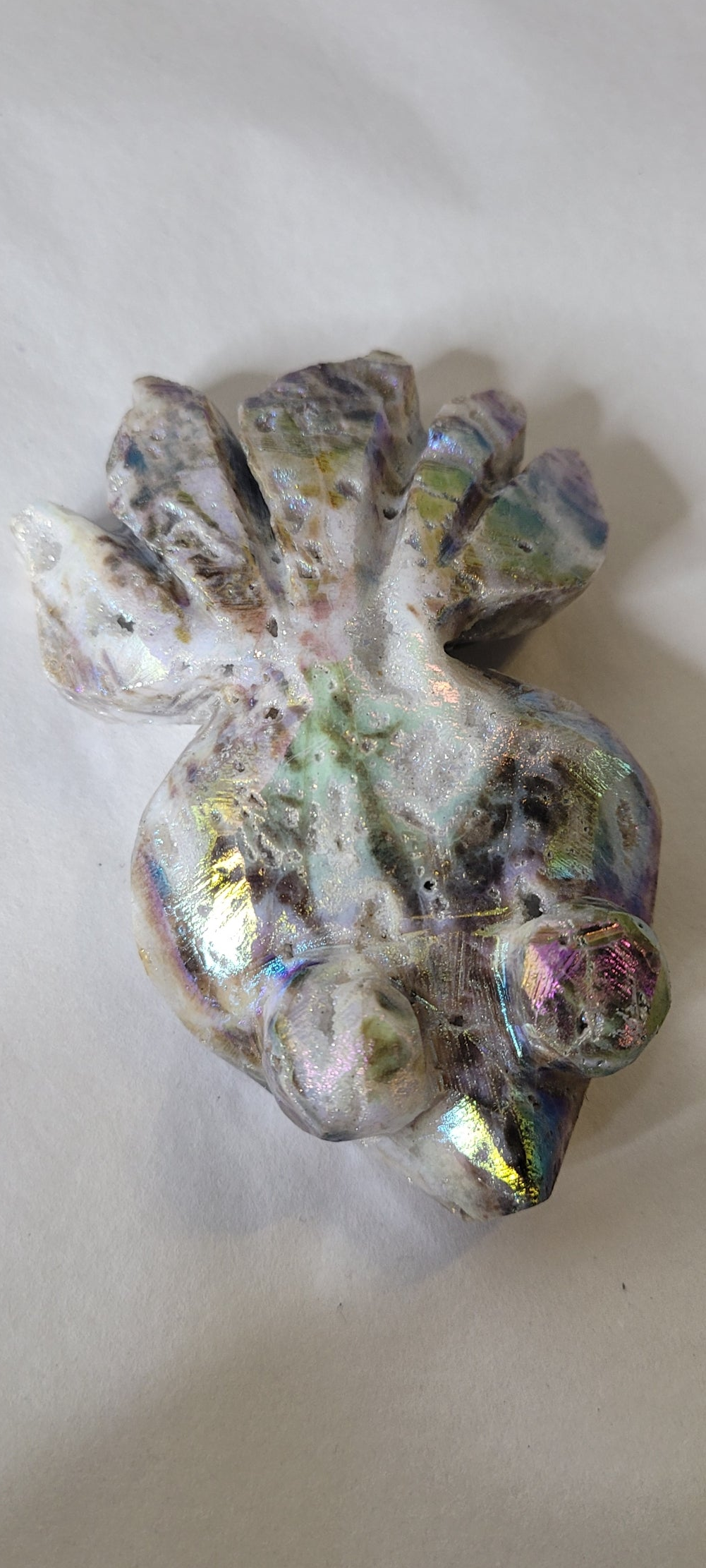 3.8" Cute Angel Aura Sphalerite Goldfish