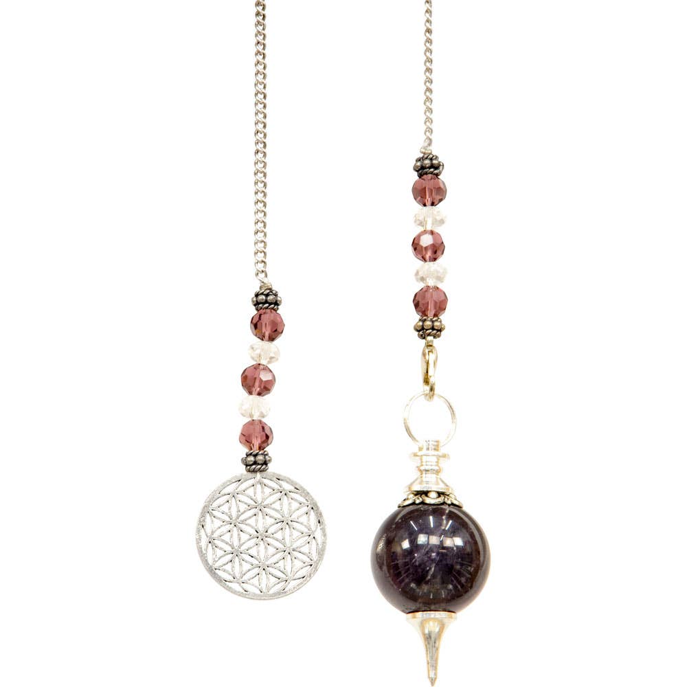 Pendulum Sephoroton Amethyst - Flower of Life
