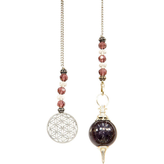Pendulum Sephoroton Amethyst - Flower of Life
