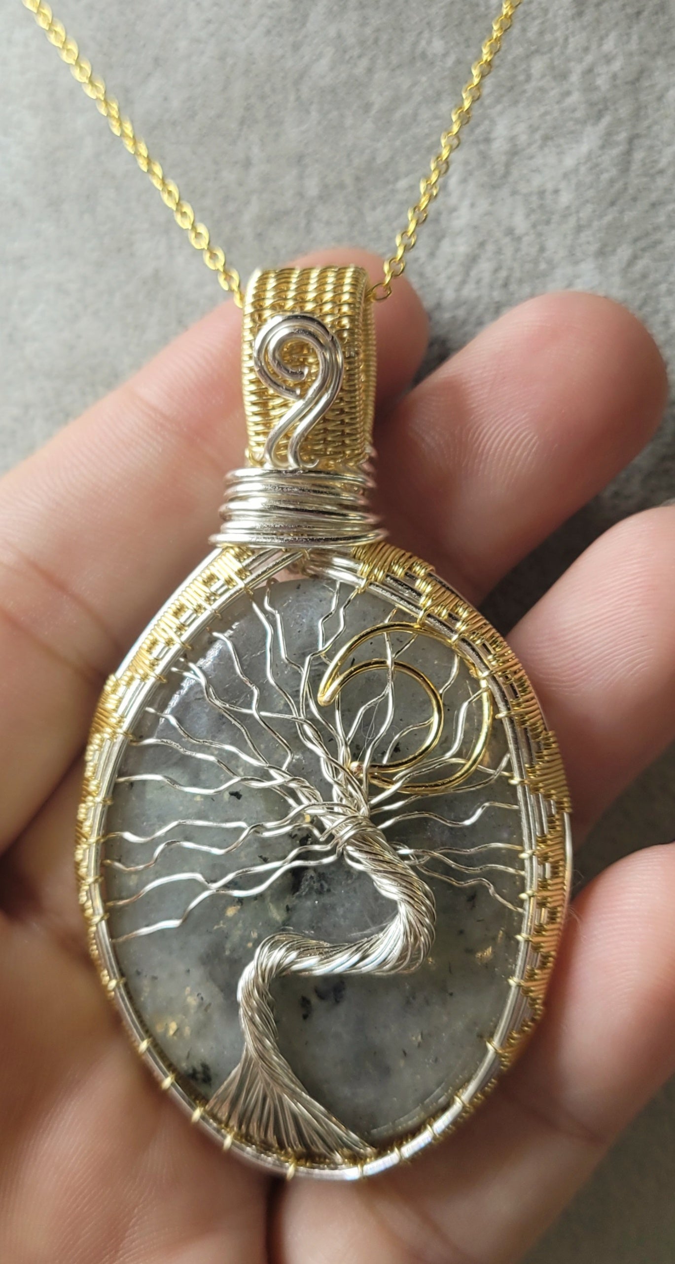 Two Toned Tree of Life and Moon Labradorite