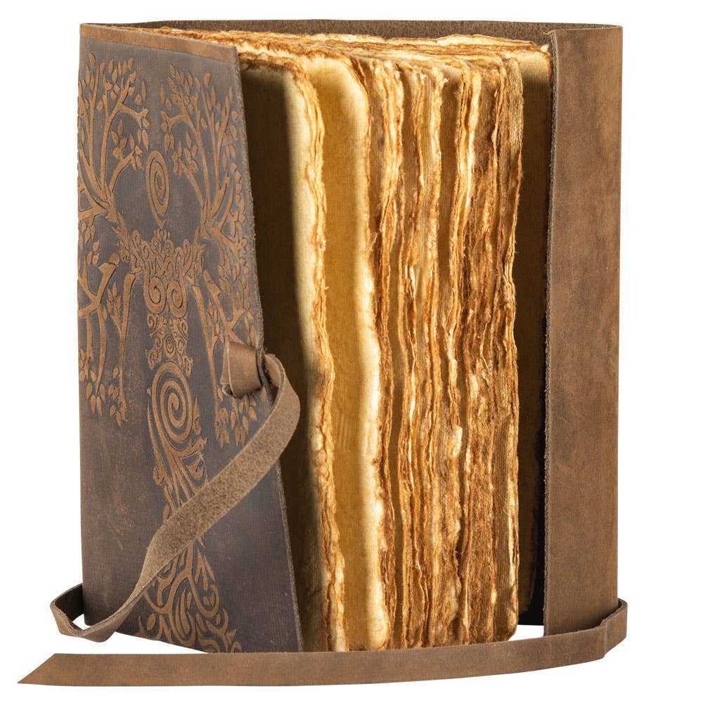 Brown Suede Goddess Tree Journal
