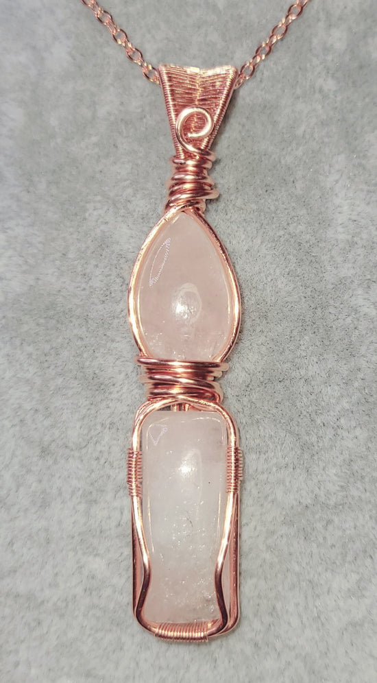 Morganite Pendent
Handwrapped in Copper