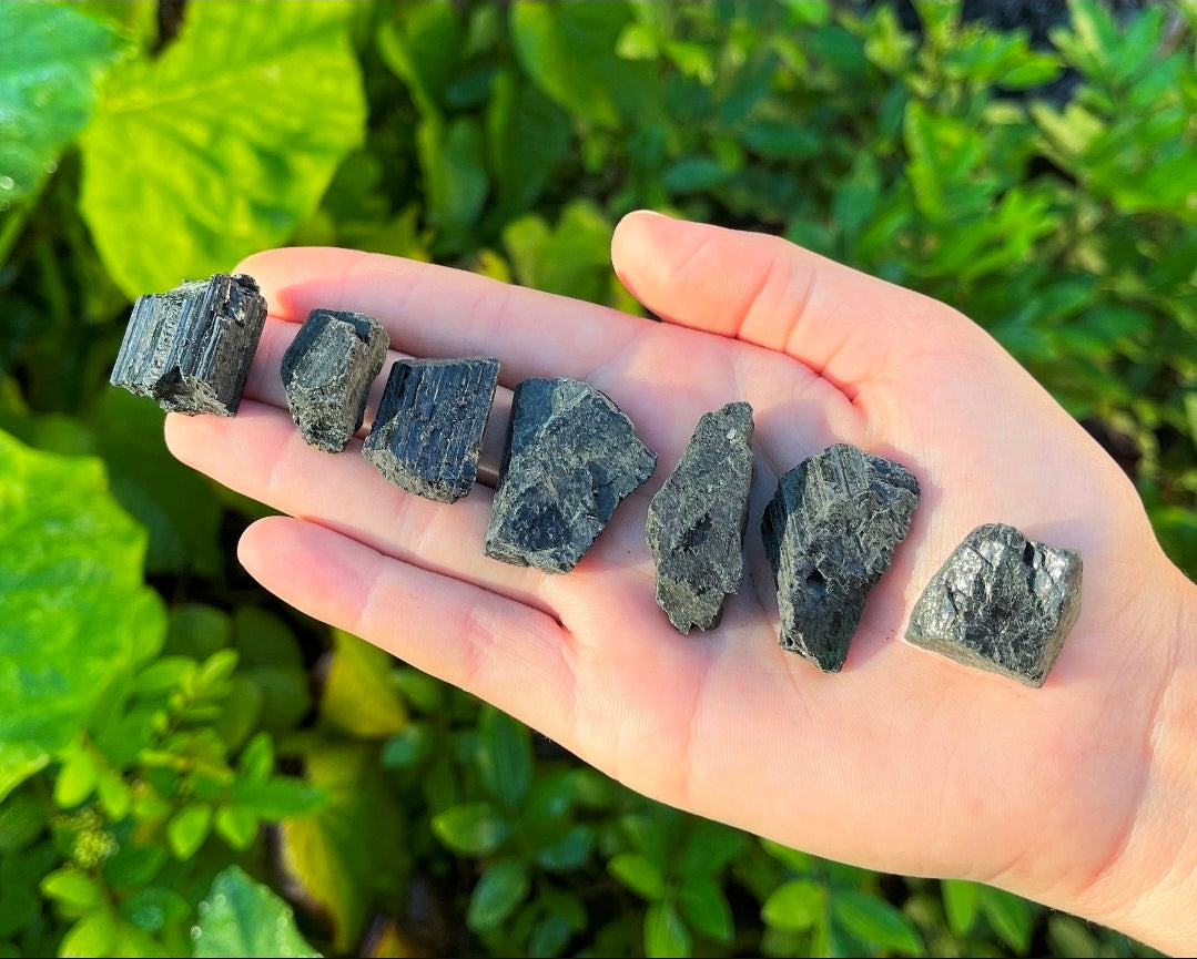 Black Tourmaline Rough Stone ~ Raw