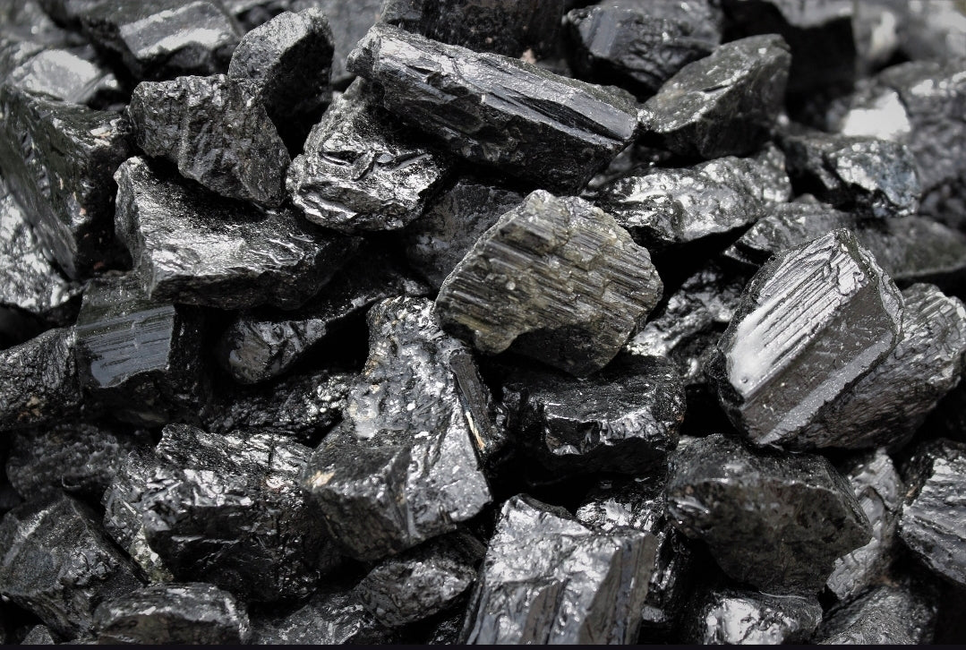 Black Tourmaline Rough Stone ~ Raw