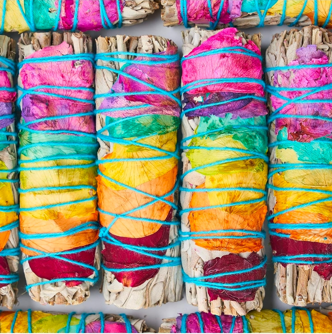 7 Chakra Floral Stick