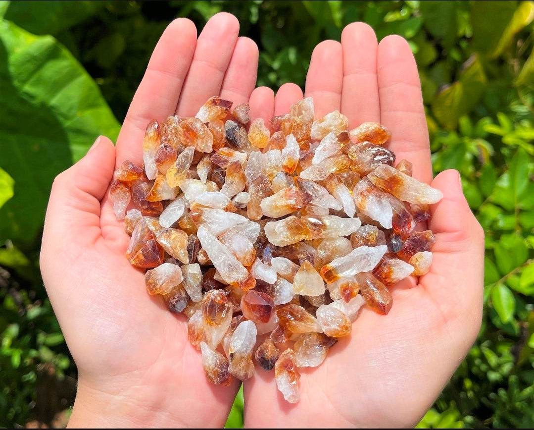 Amethyst, Citrine & Clear Quartz Points