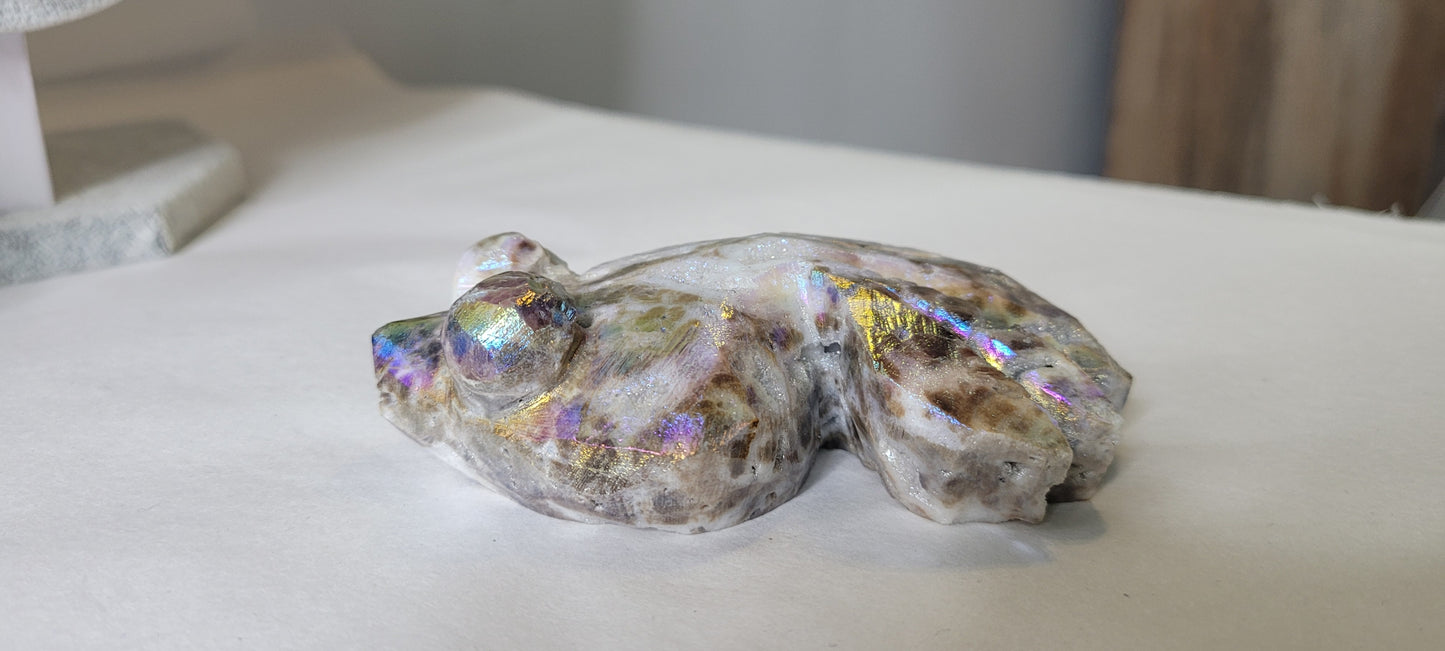 3.8" Cute Angel Aura Sphalerite Goldfish