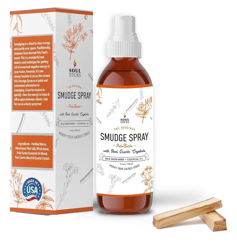 Soul Sticks - Palo Santo Smudge Spray (3.5 oz)